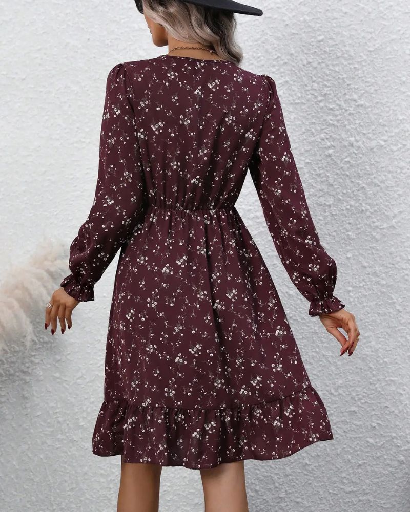 Boho Maternity Dress Long Sleeve