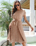 Tan Flowy Dress
