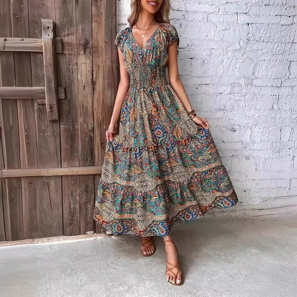 Brown Hippie Dress