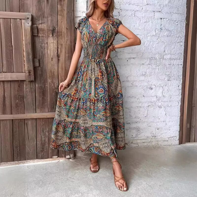 Brown Hippie Dress