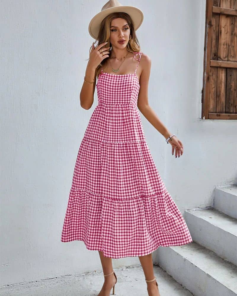 Tiered Midi Dress Wedding Guest