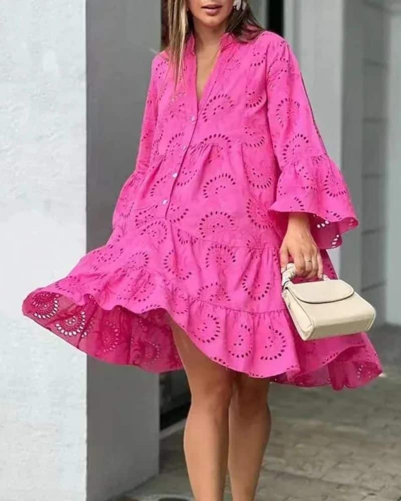 Boho Chic Cotton Maternity Dress