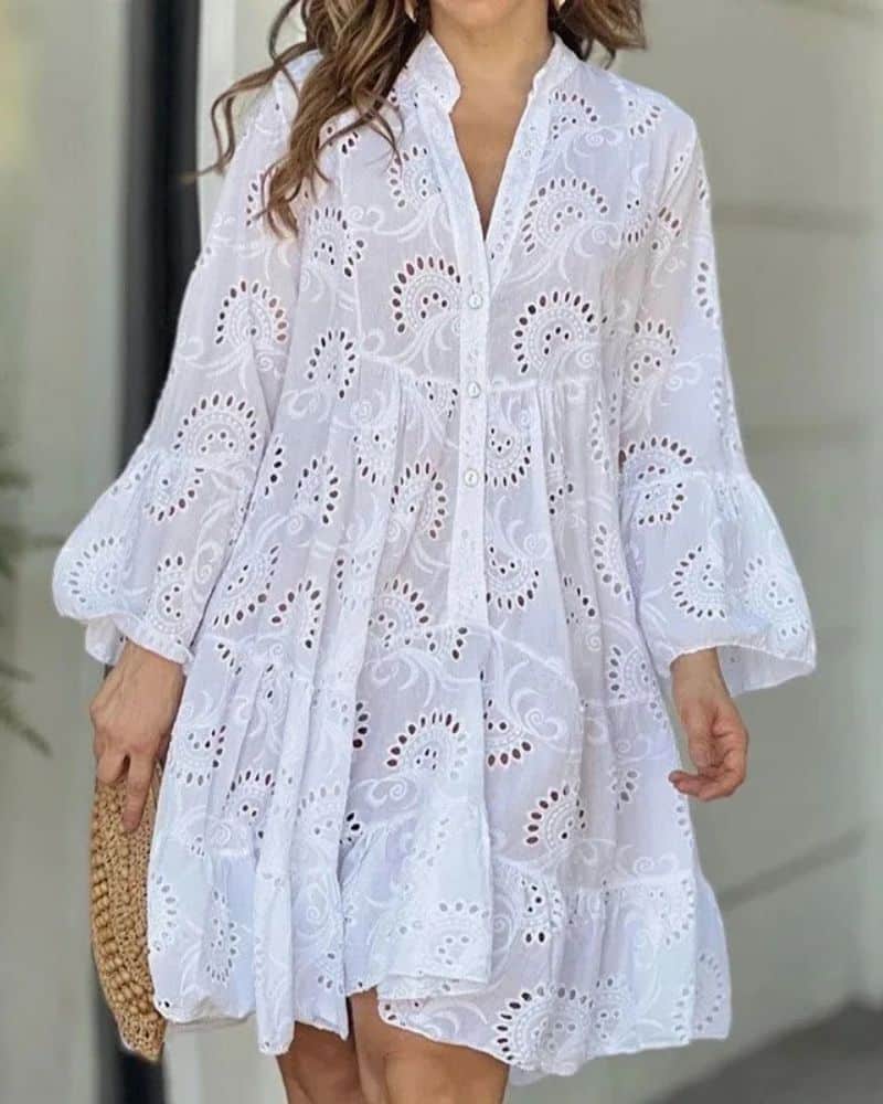 Boho Chic Cotton Maternity Dress