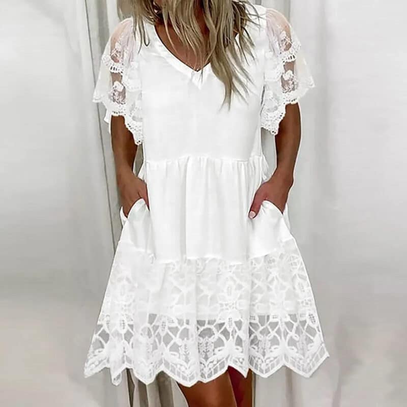 Boho Hippie Lace Dress