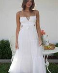 Tiered Ruffle Wedding Guest Dress
