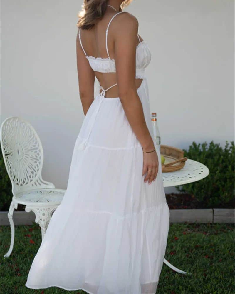 Tiered Ruffle Wedding Guest Dress