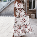 White Off the Shoulder Boho Dress