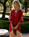 Flowy Linen Dress