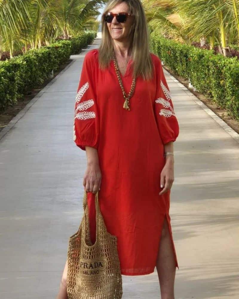 Flowy Linen Dress