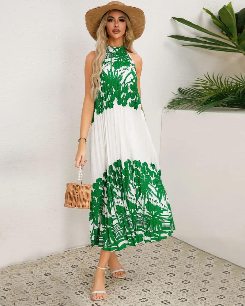 Tiered Halter Dress