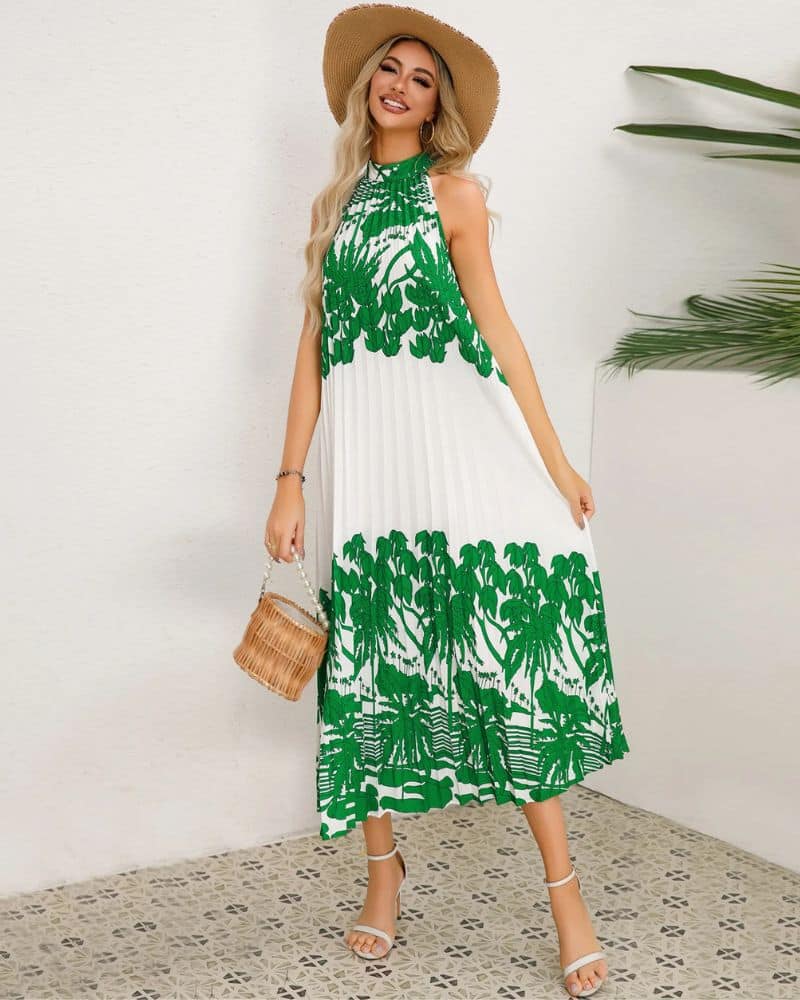Tiered Halter Dress