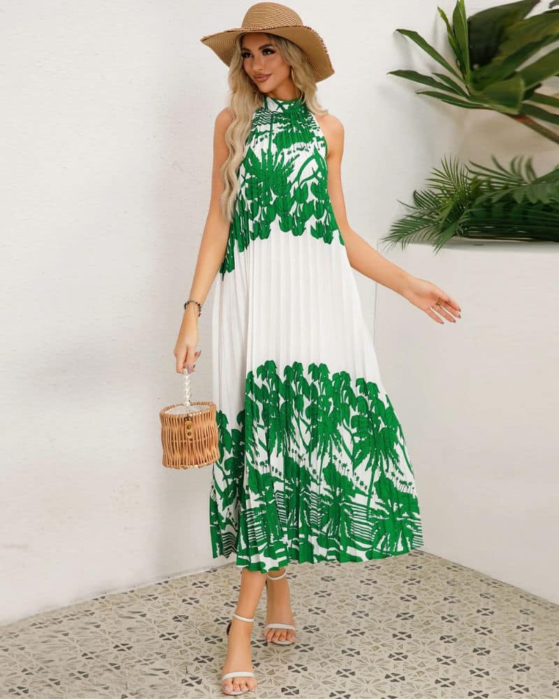 Tiered Halter Dress