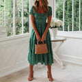 Floral Tiered Midi Dress