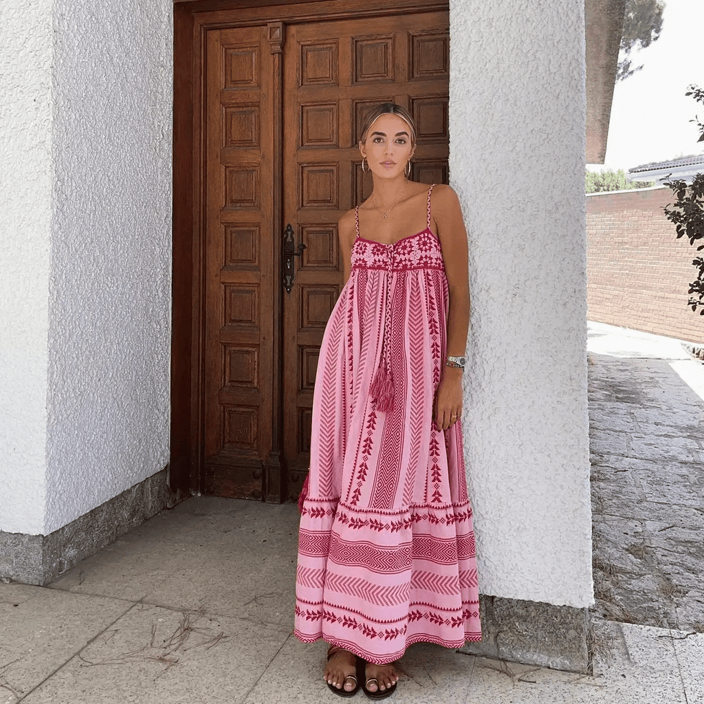 Hippie Red Dress