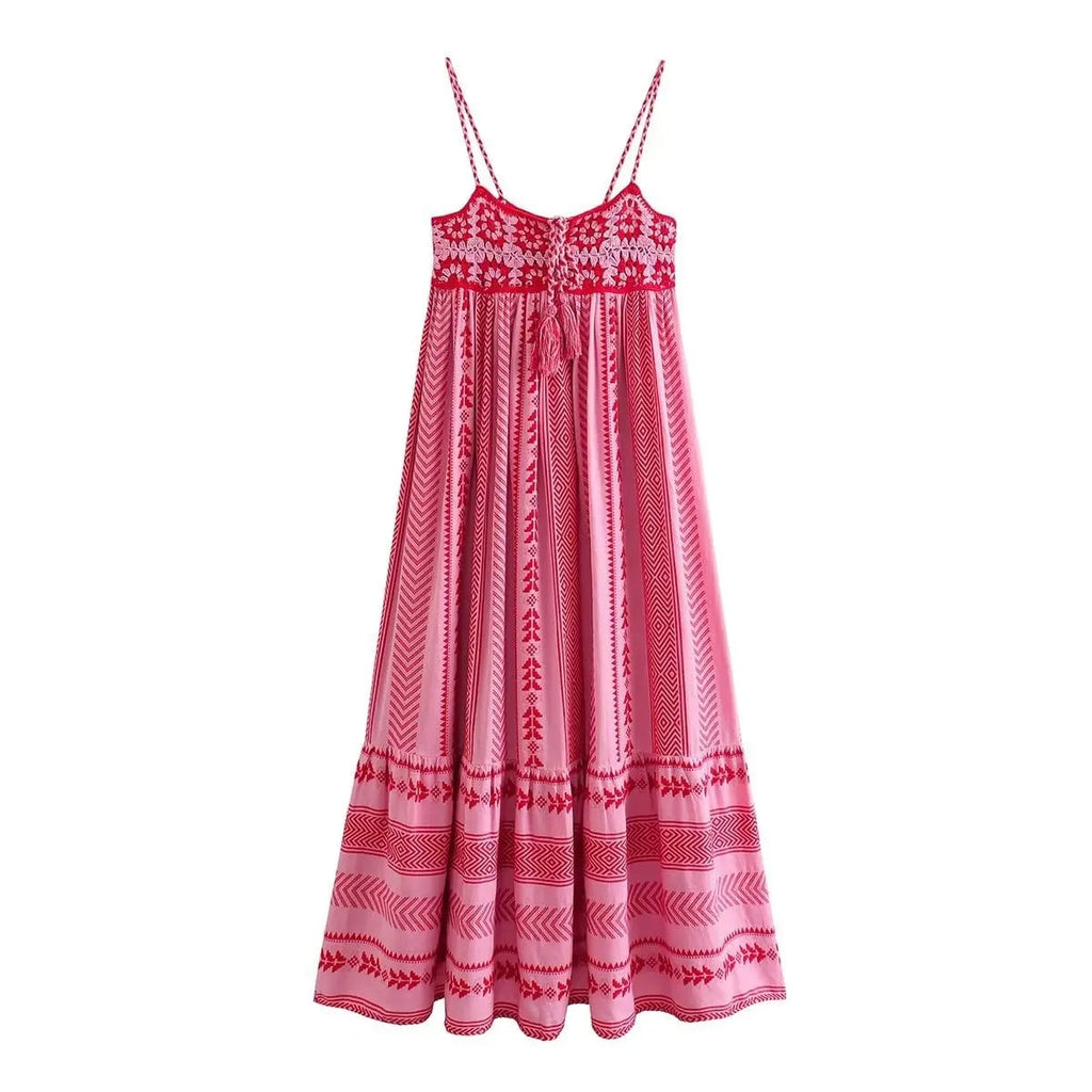 Hippie Red Dress