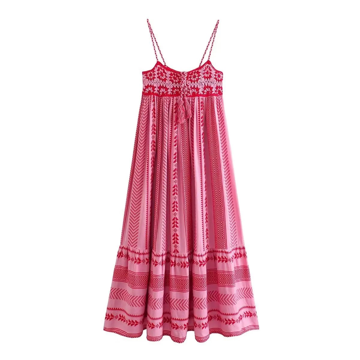 Hippie Red Dress
