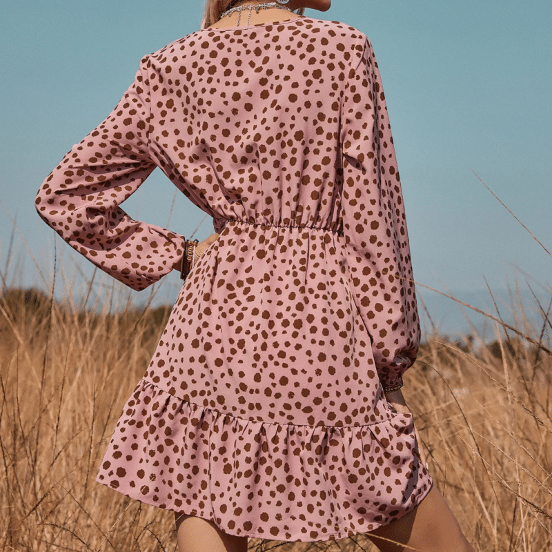 Boho Fall Mini Dress