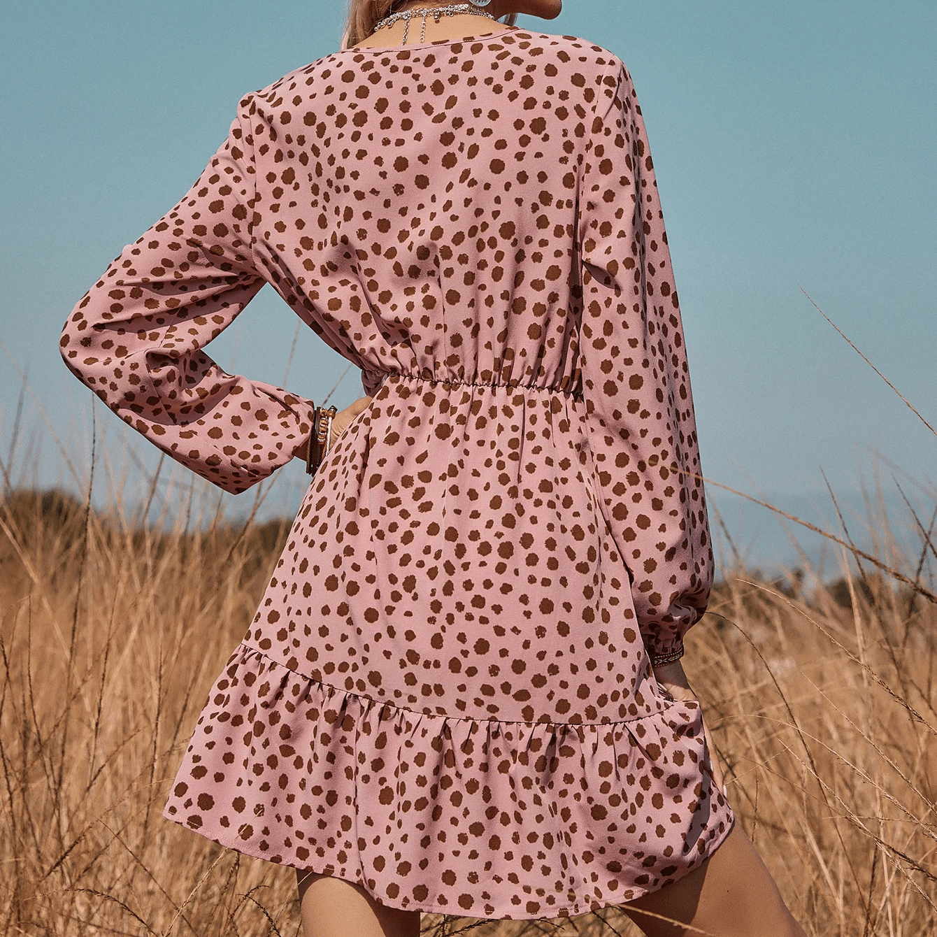 Boho Fall Mini Dress