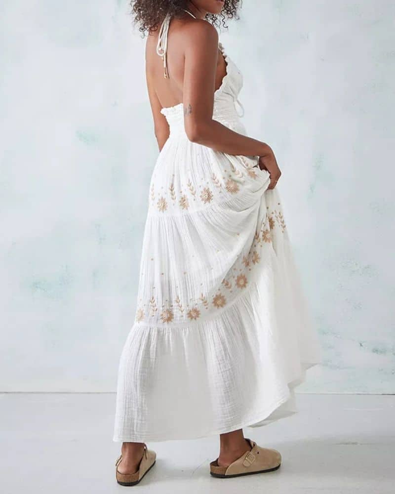 Cotton Tiered Maxi Dress