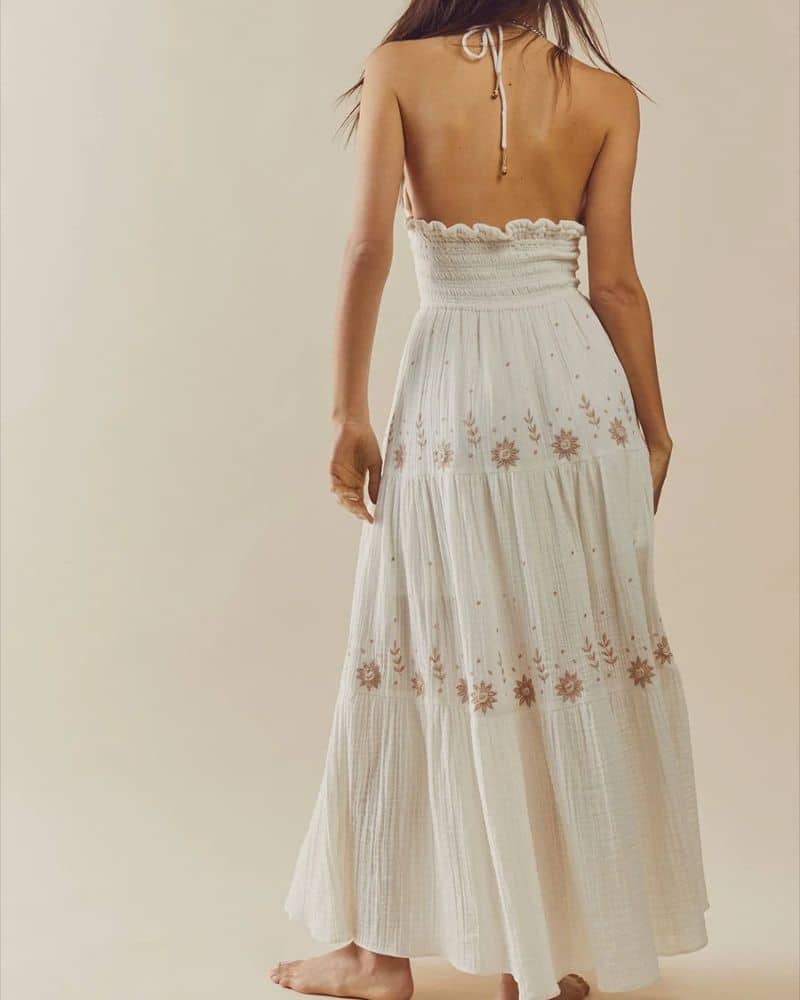 Cotton Tiered Maxi Dress