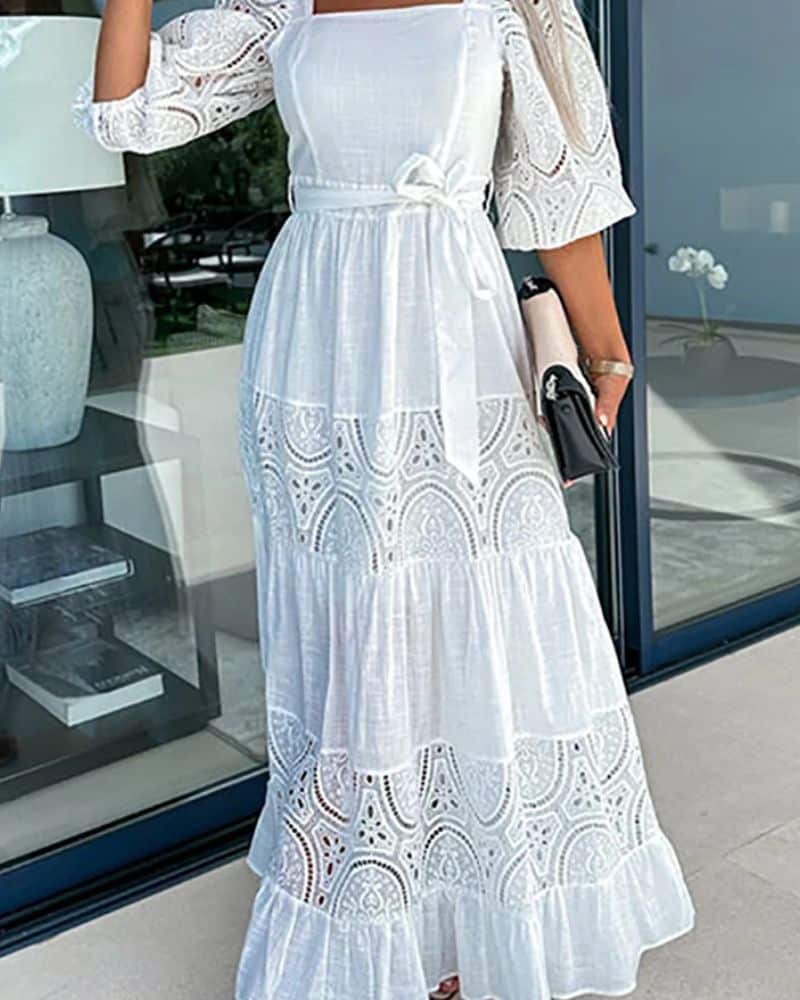 Eyelet Lace Dress