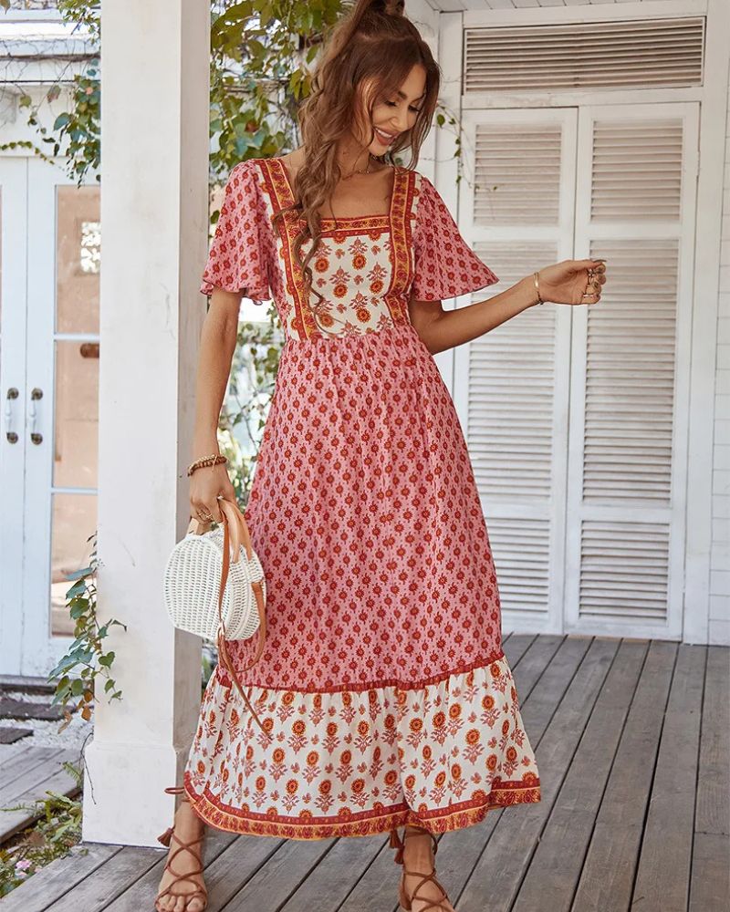 Casual Tiered Maxi Dress