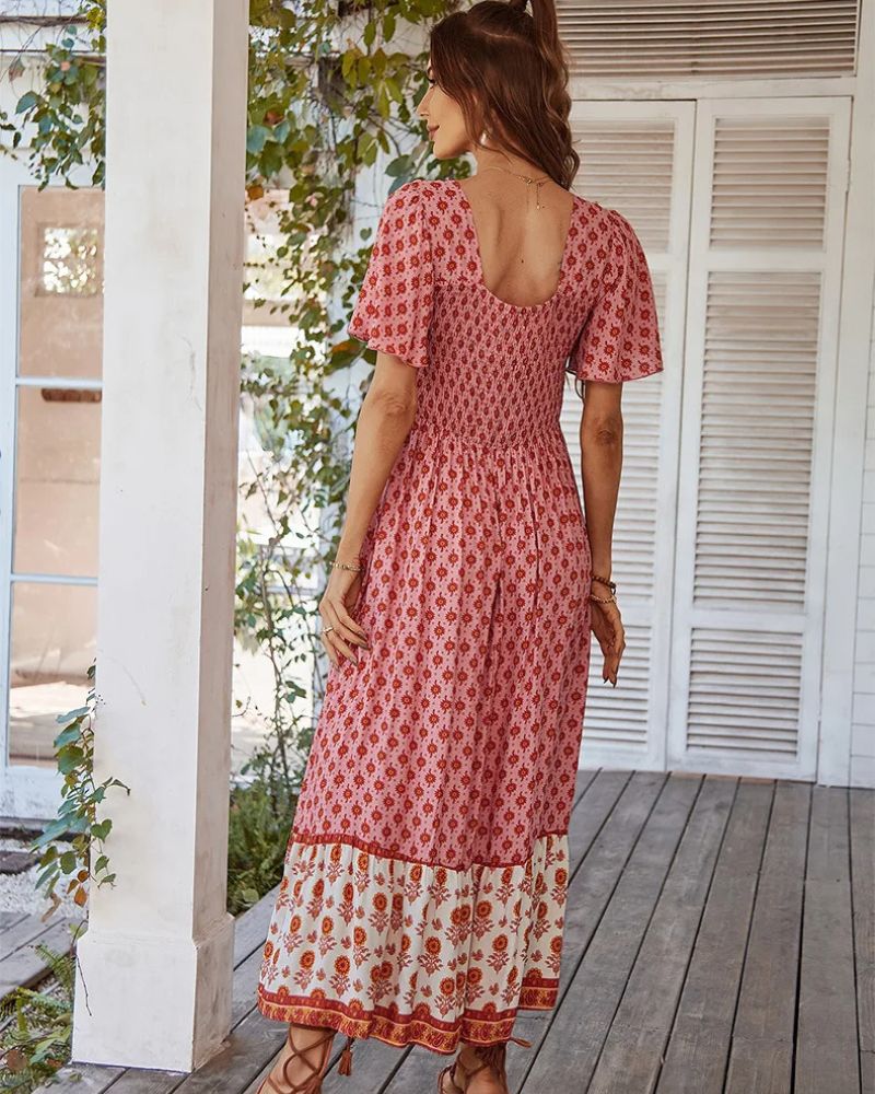 Casual Tiered Maxi Dress