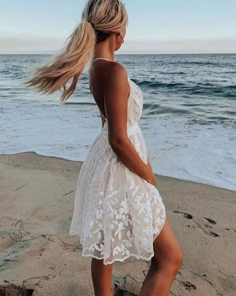 Boho Sleeveless Beach Dress