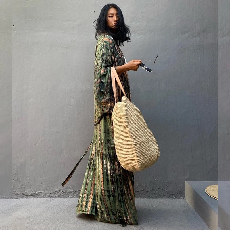 Olive Green Kimono