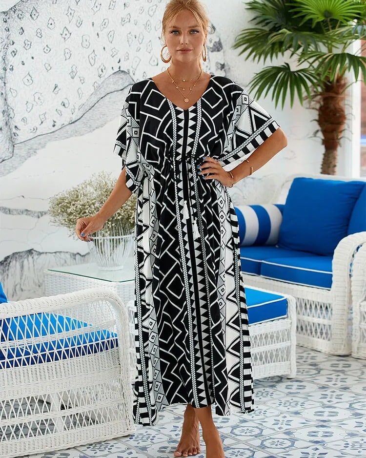 White Peasant Maxi Dress