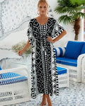 White Peasant Maxi Dress