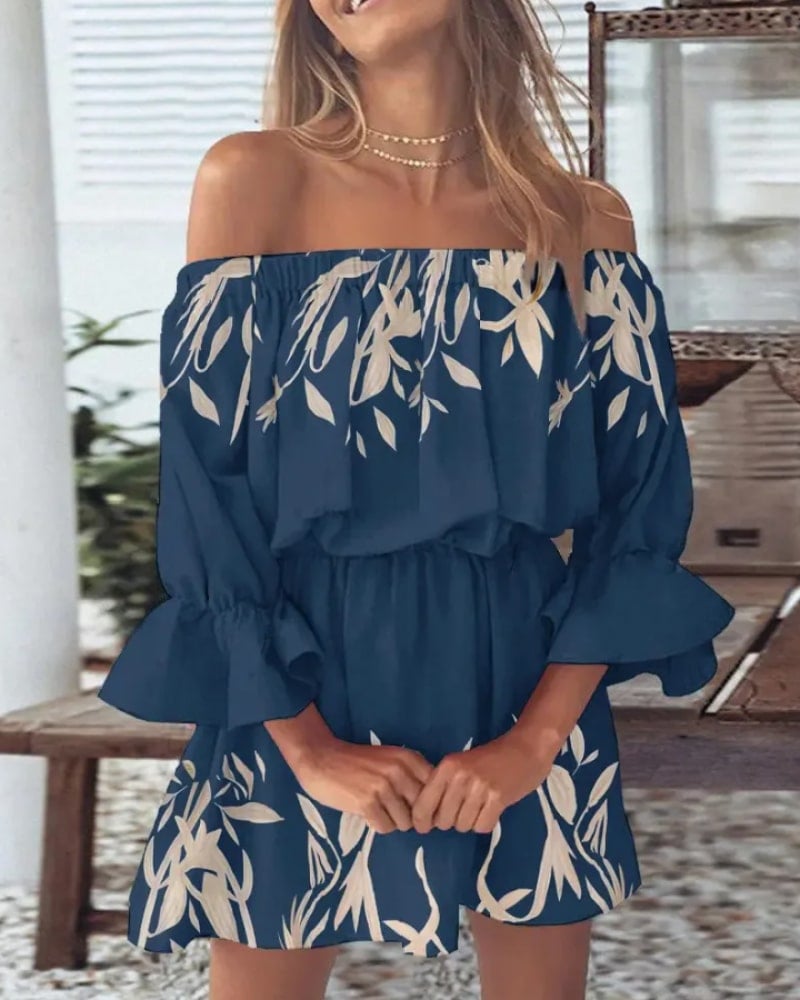 Flowy Floral Wedding Guest Dress