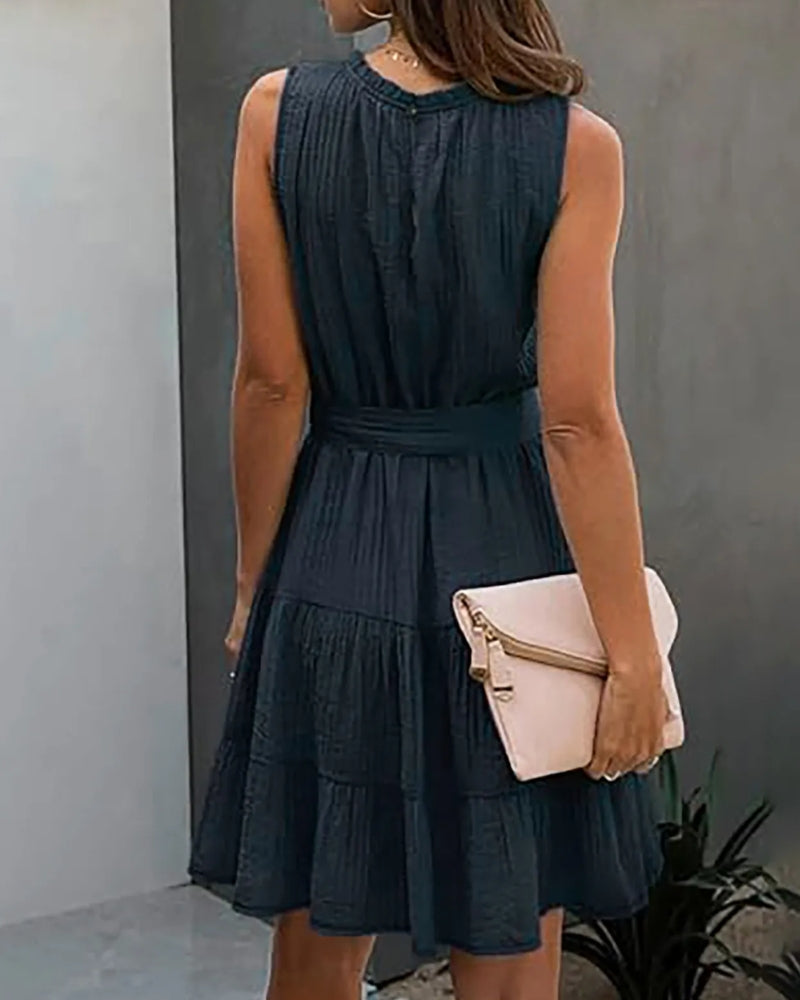 Sleeveless Tiered Dress