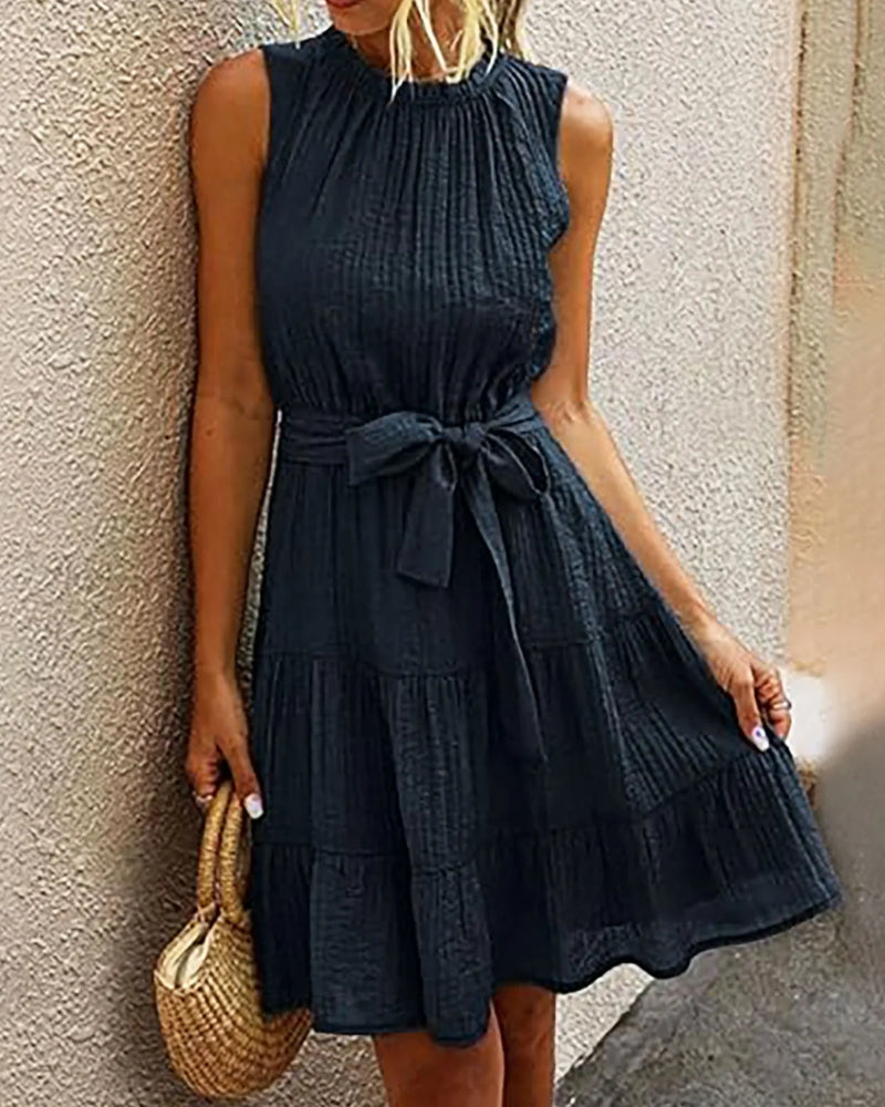 Sleeveless Tiered Dress