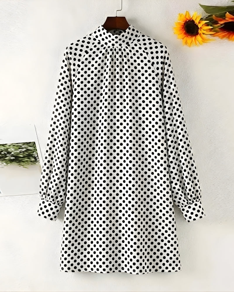White Long Sleeve Boho Dress