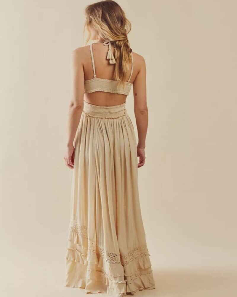 Tiered Maxi Dress Wedding Guest