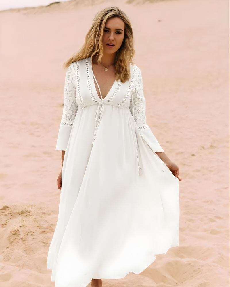 Boho Lace Maxi Dress