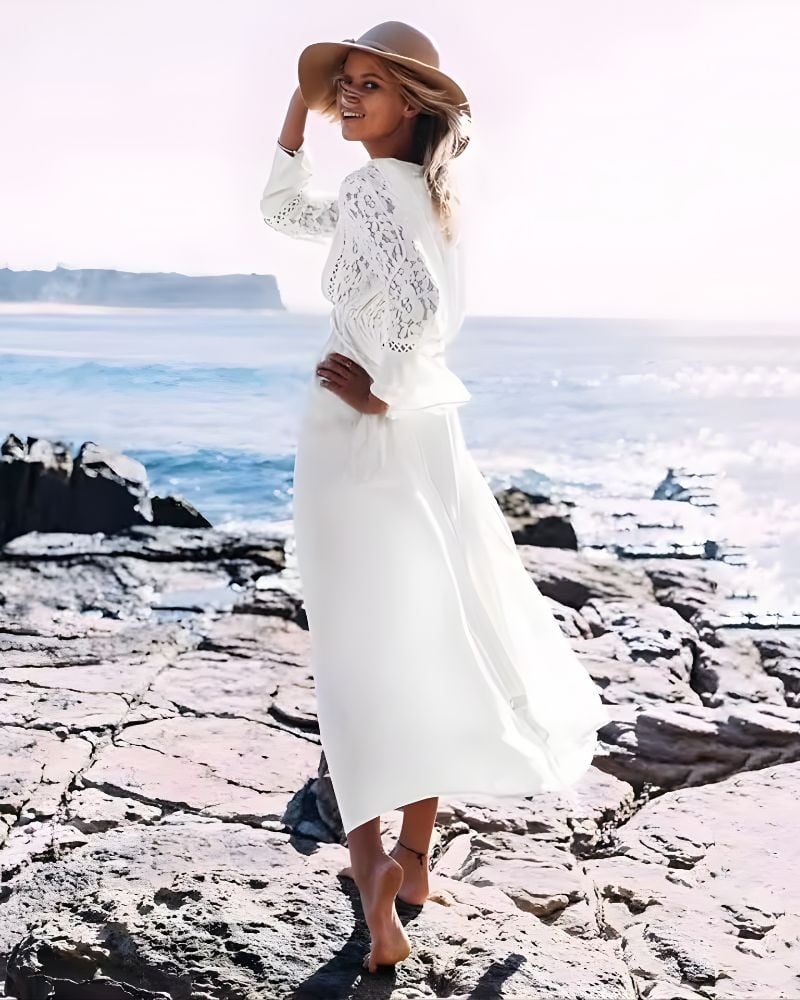 Boho Lace Maxi Dress