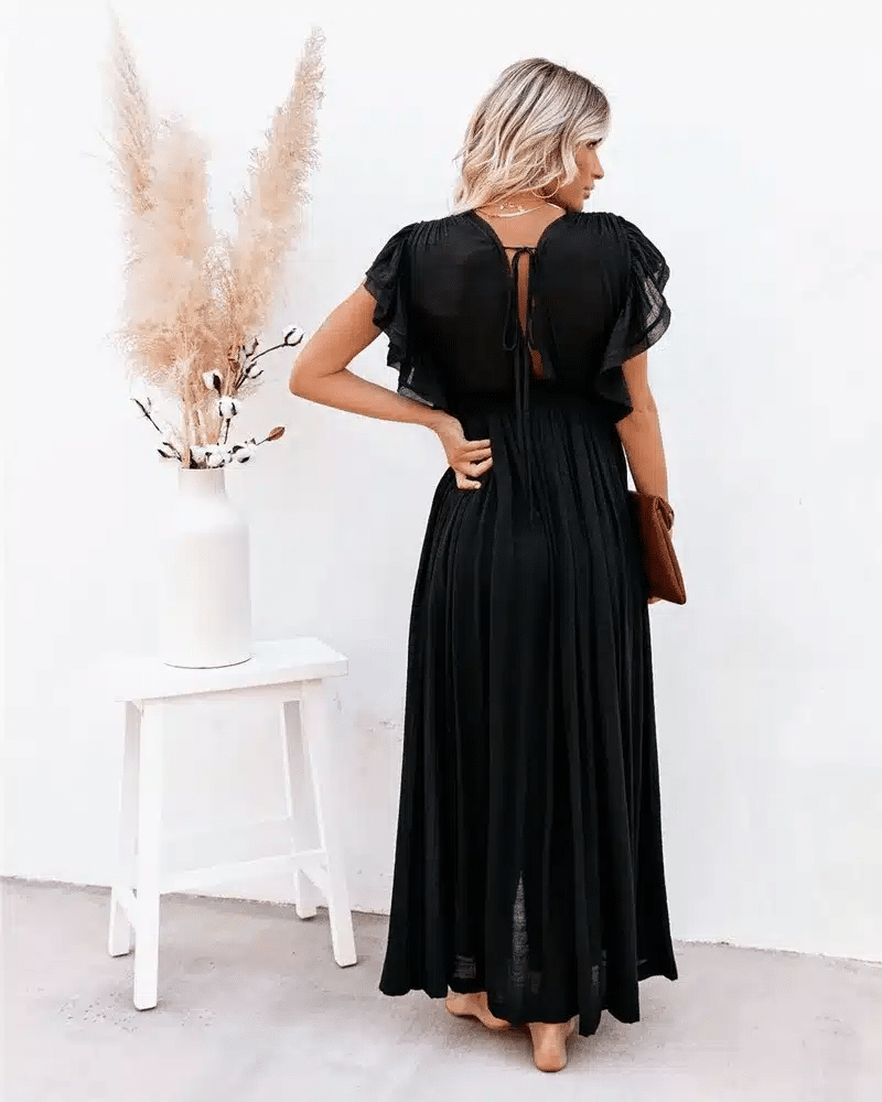 White Hippie Maxi Dress