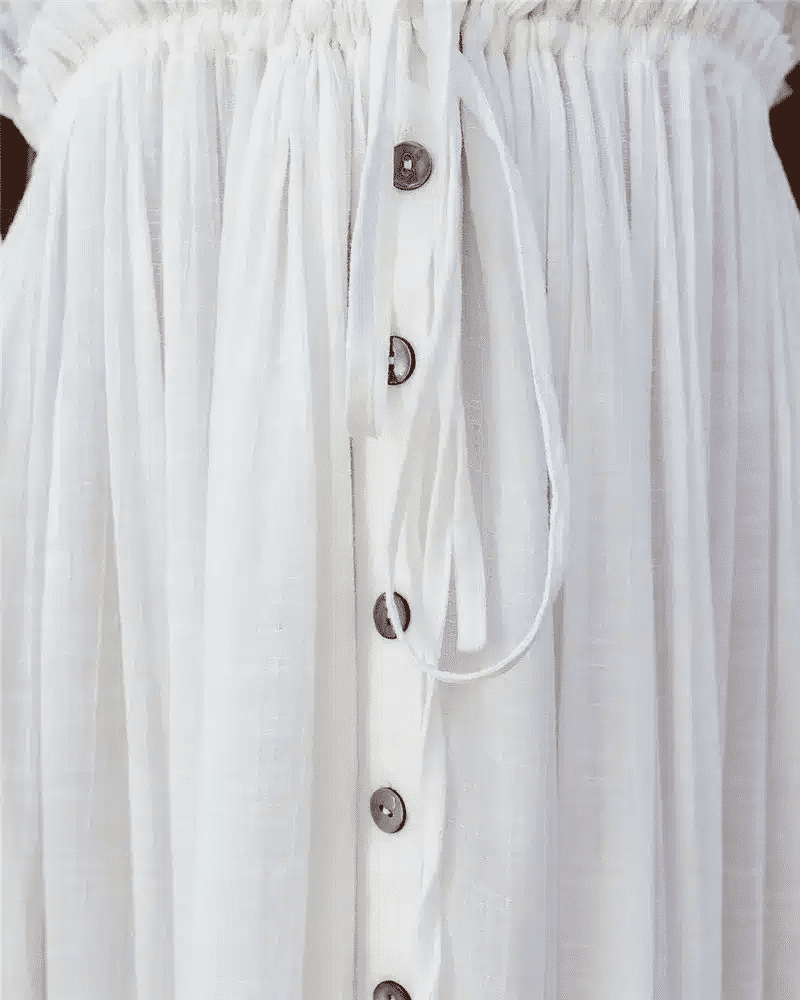 White Hippie Maxi Dress