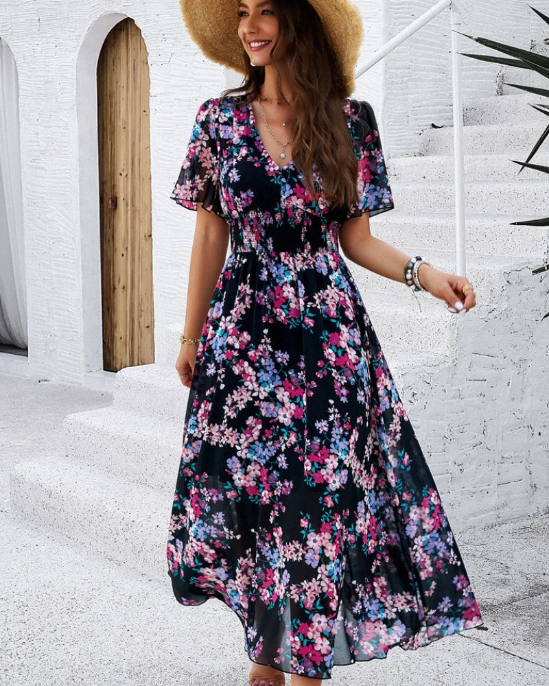 Cream Boho Maxi Dress