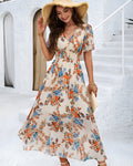 Cream Boho Maxi Dress