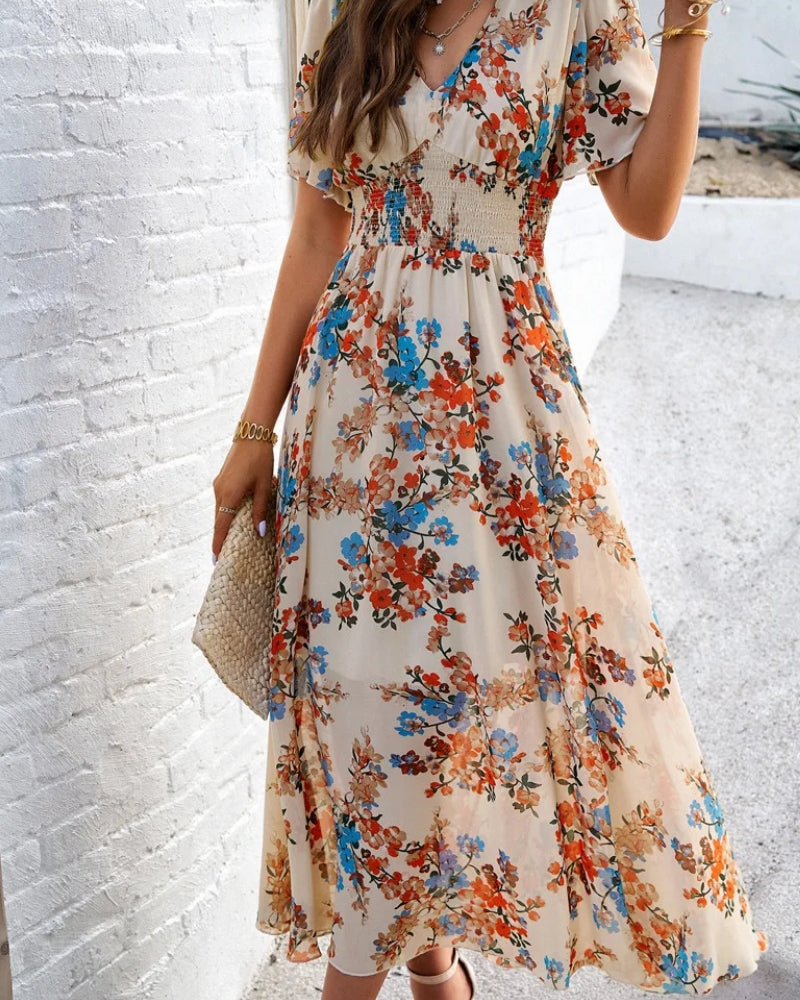 Cream Boho Maxi Dress