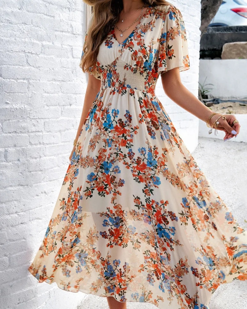 Cream Boho Maxi Dress
