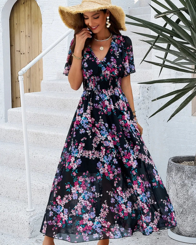 Cream Boho Maxi Dress