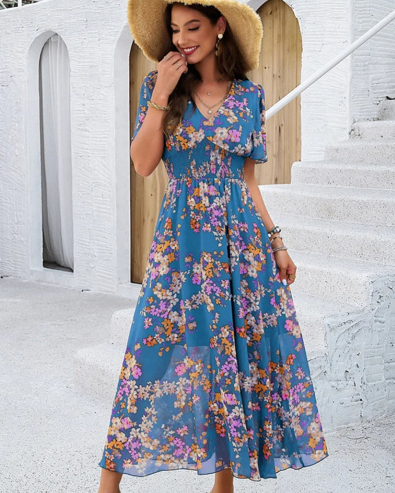 Cream Boho Maxi Dress