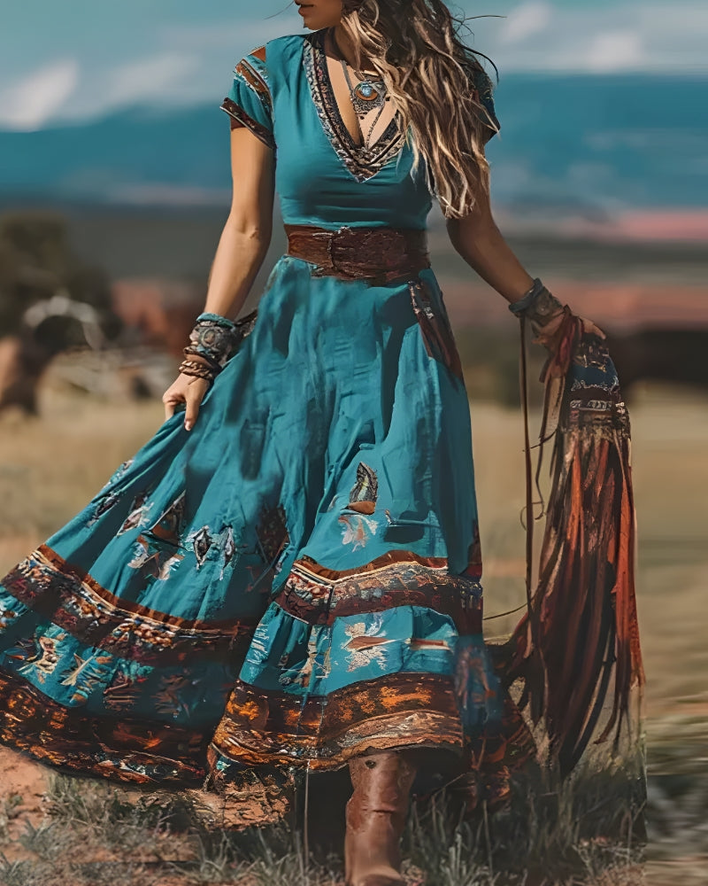 Plus Size Hippie Dress