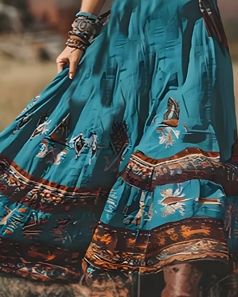 Plus Size Hippie Dress