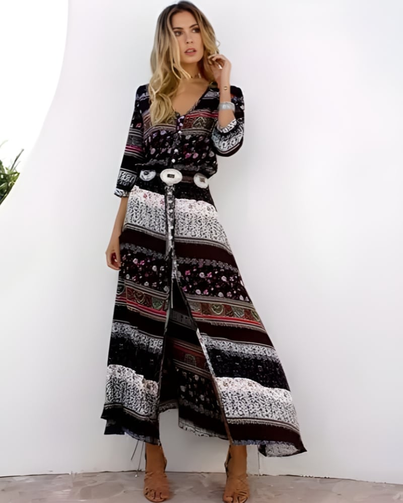 Hippie White Boho Dress