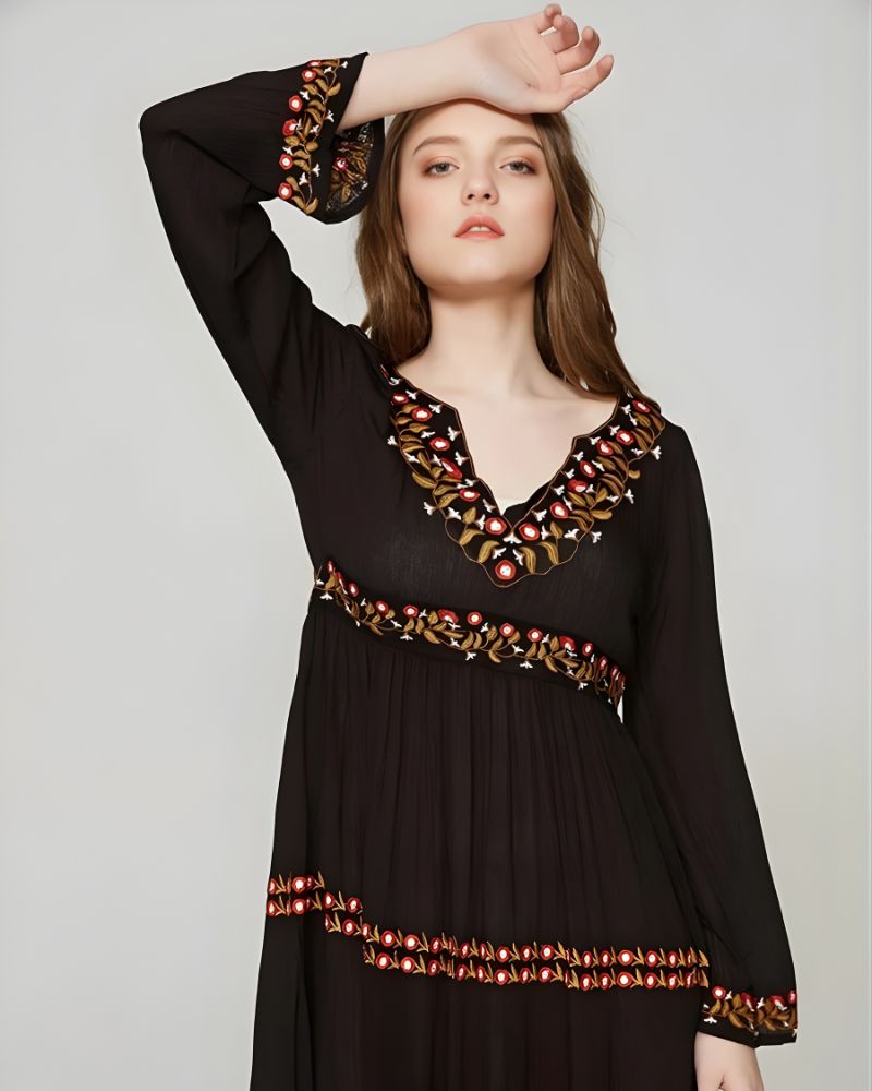 Cotton Boho Maxi Dress